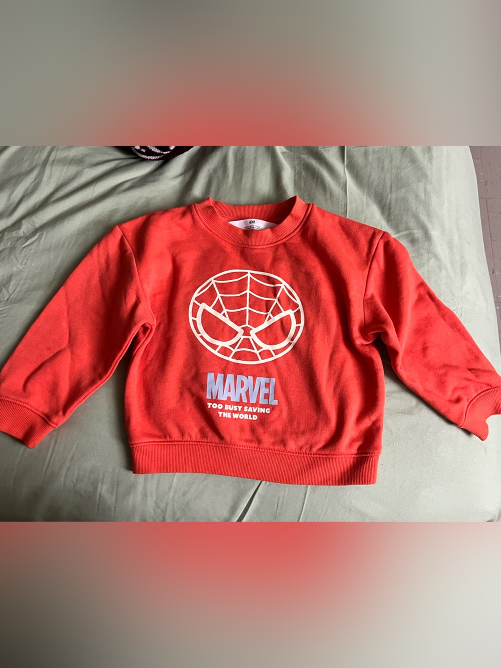 Marvel Spiderman Toddler Sweatshirt- Orange 2T